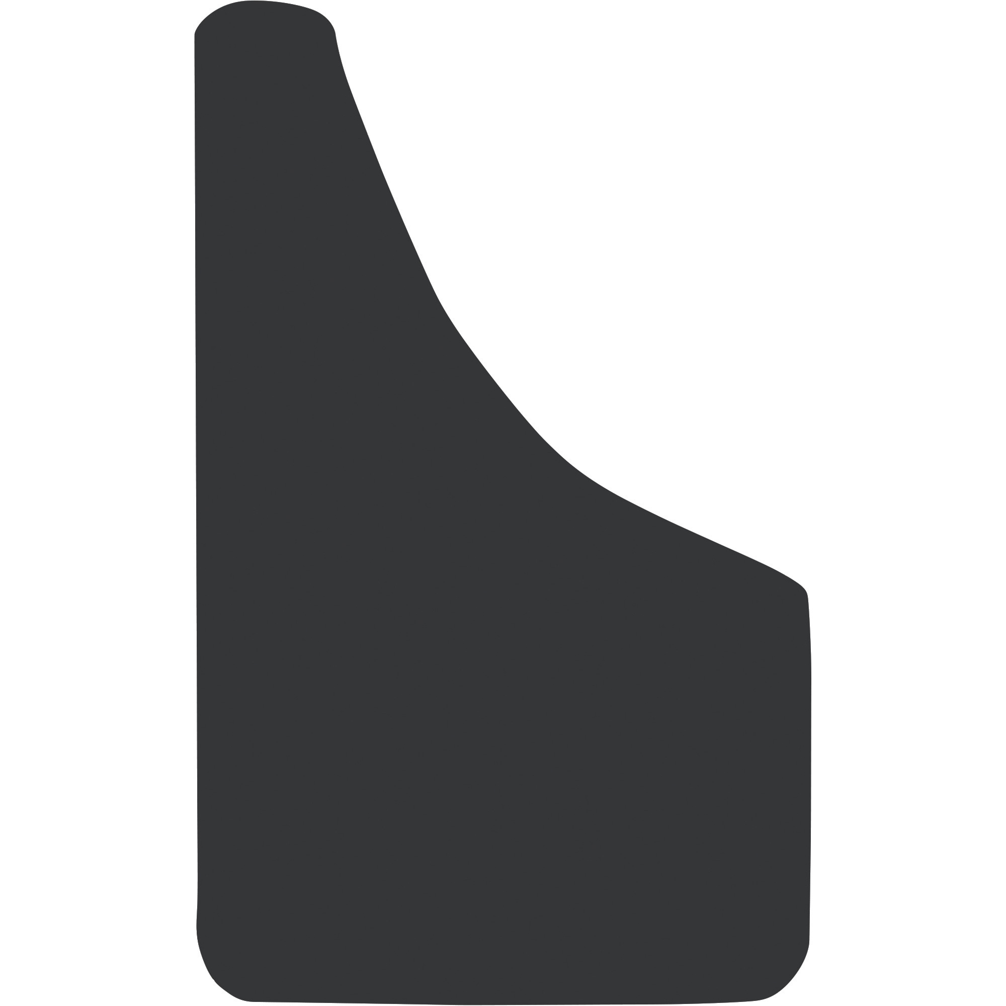 Buyers Products, Thermo Flex Fender Guard Black Mudflaps 9x15in., Material Polymer, Model# B915PPB